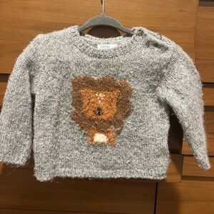 Adorable Gray Lion Sweater for Kids